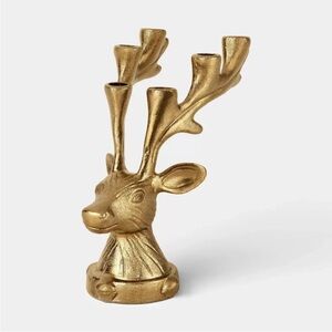 Threshold Deer Candelabra Candle Holder